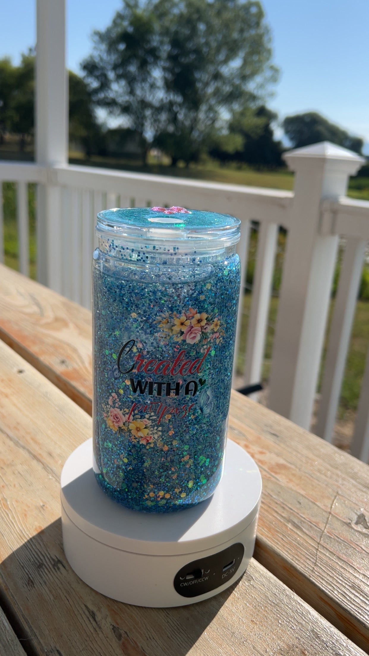 Created With A Purpose W/Decorated Lid