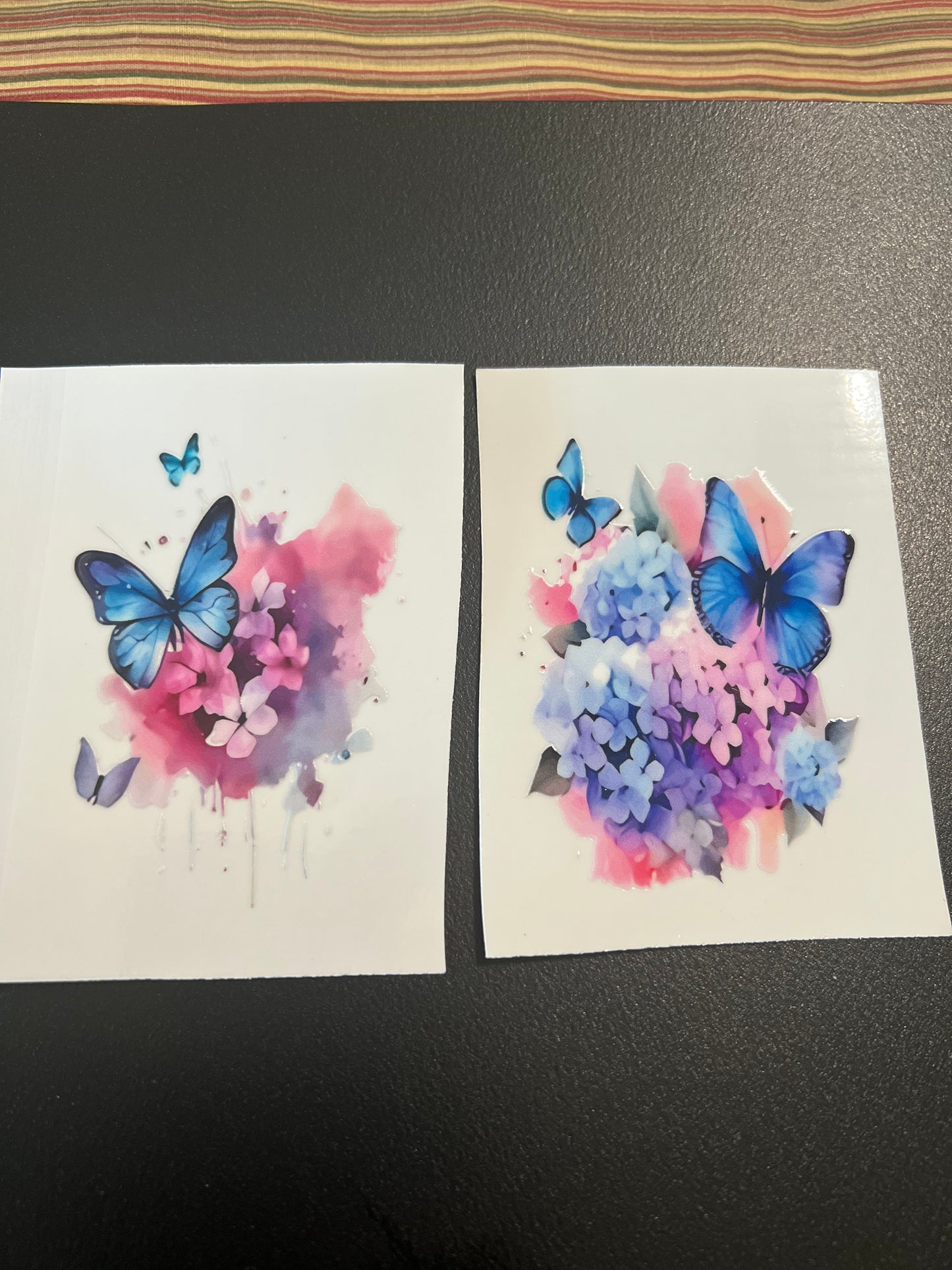 Blue Butterflies W/Florals
