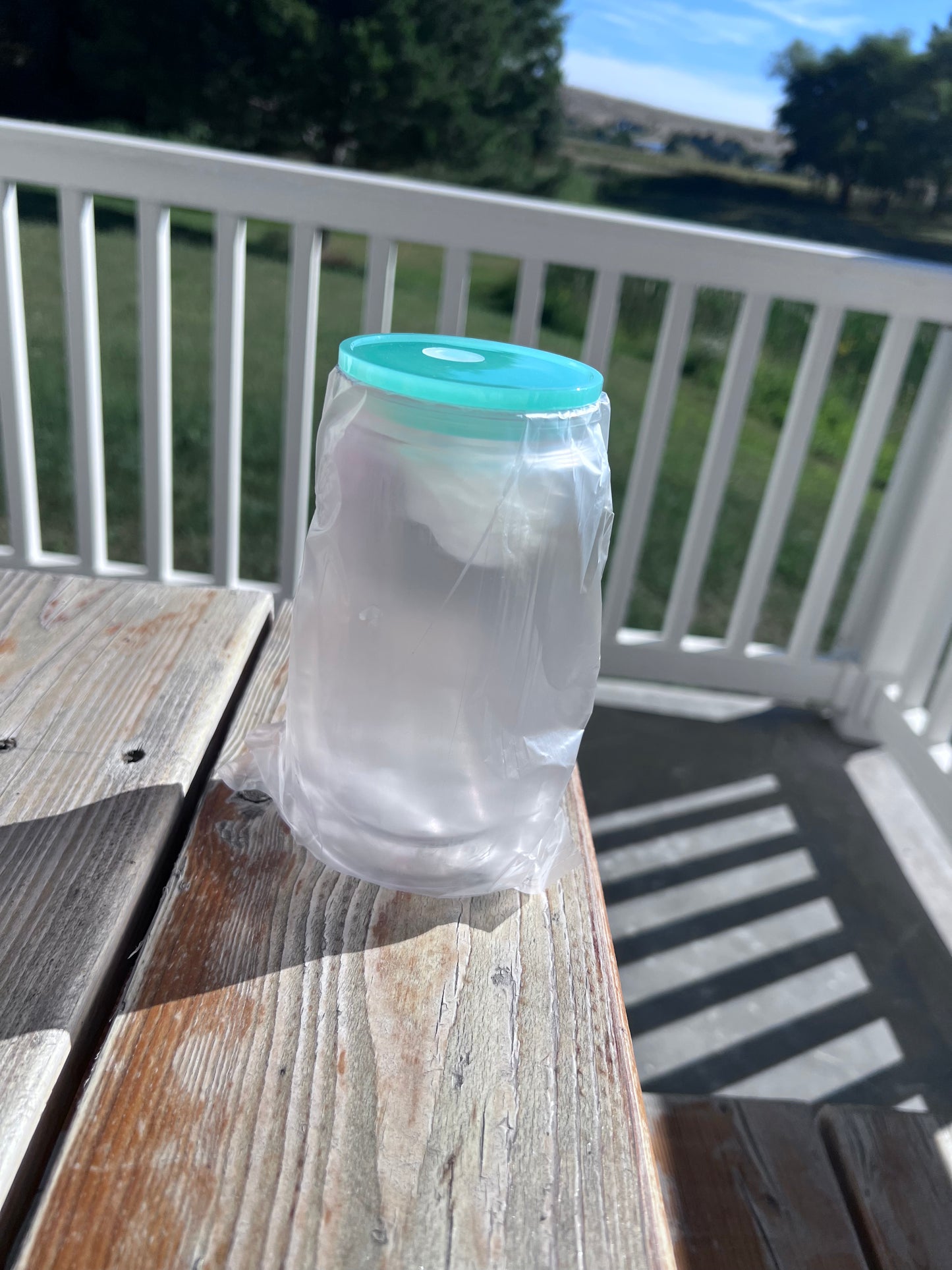 16oz Green Lid & Straw