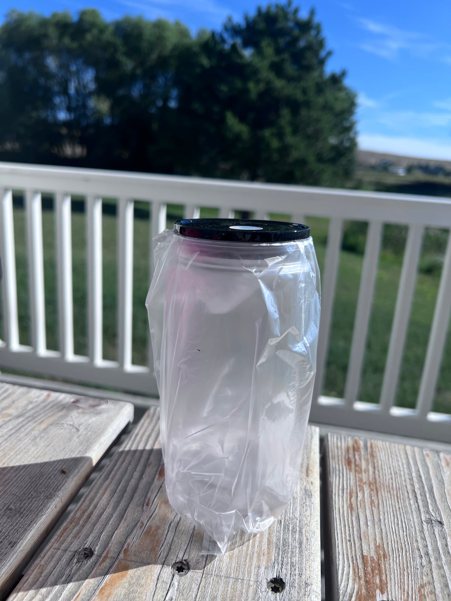 16 oz Black Lid & Straw