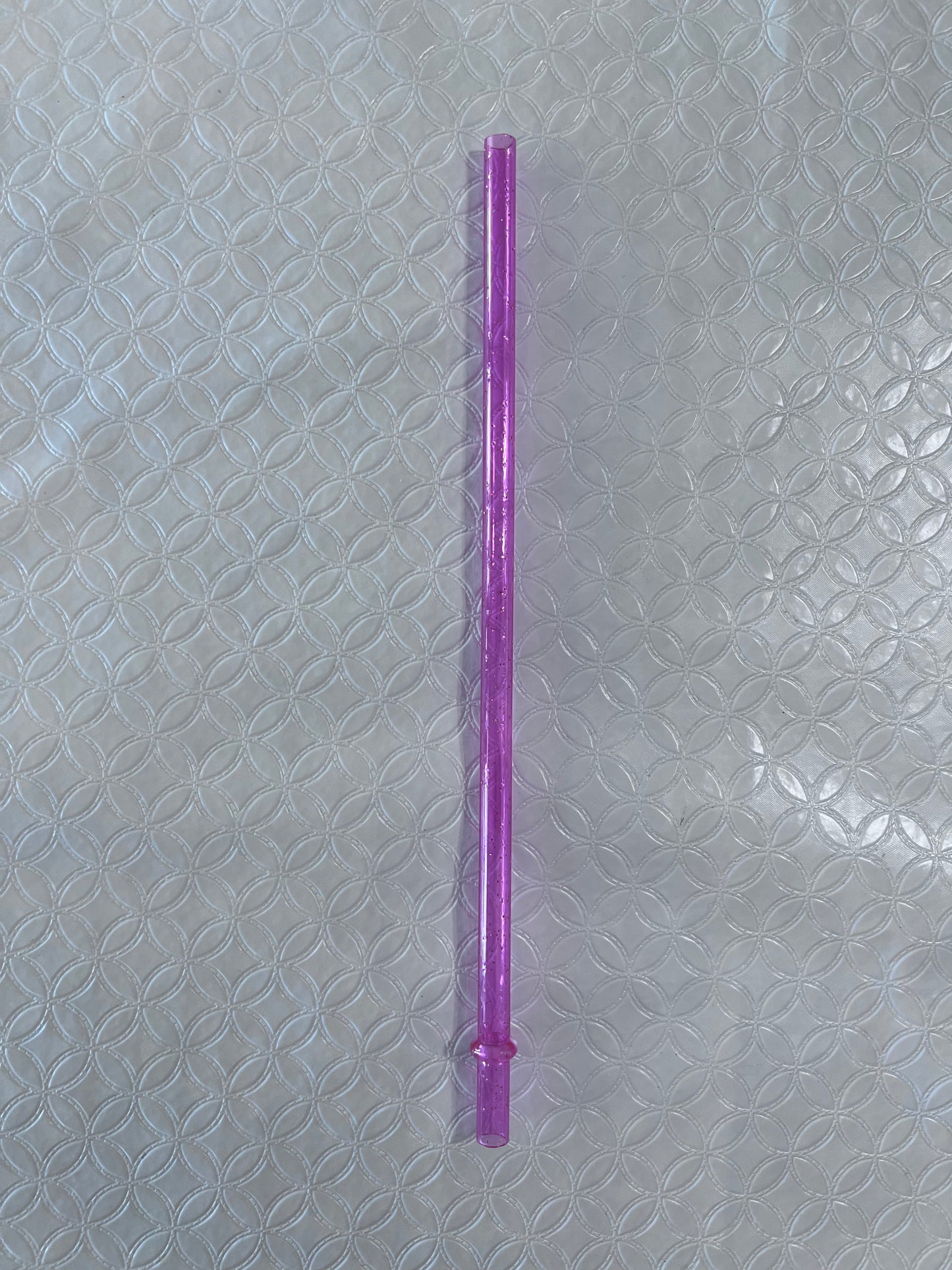 24oz Pink Glitter Straw