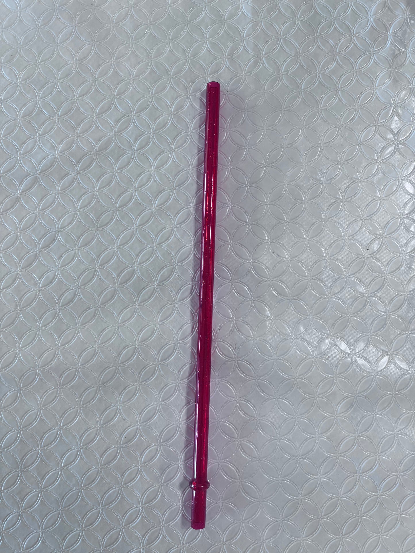 24oz Red Glitter Straw