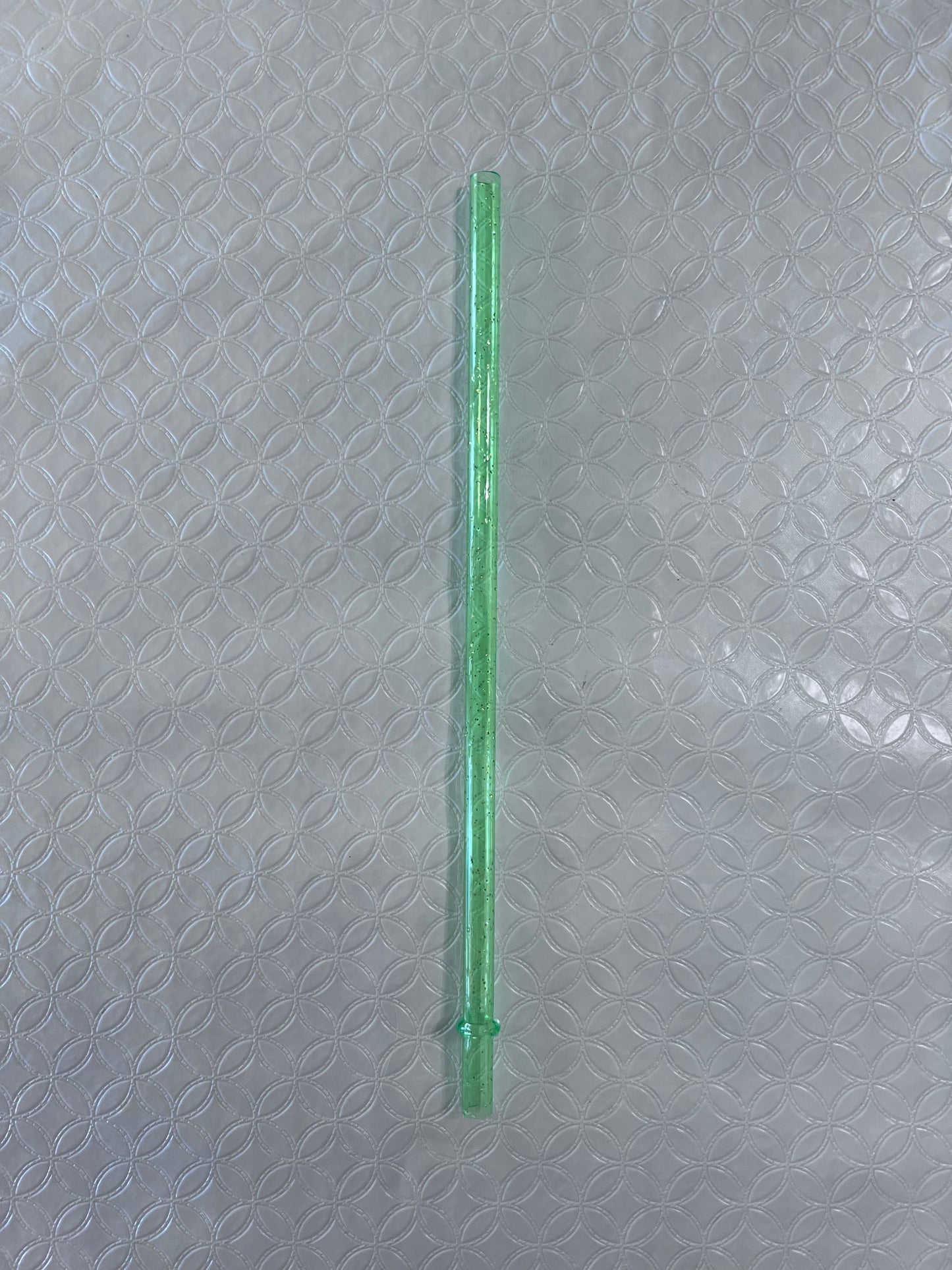 24oz Green Glitter Straw
