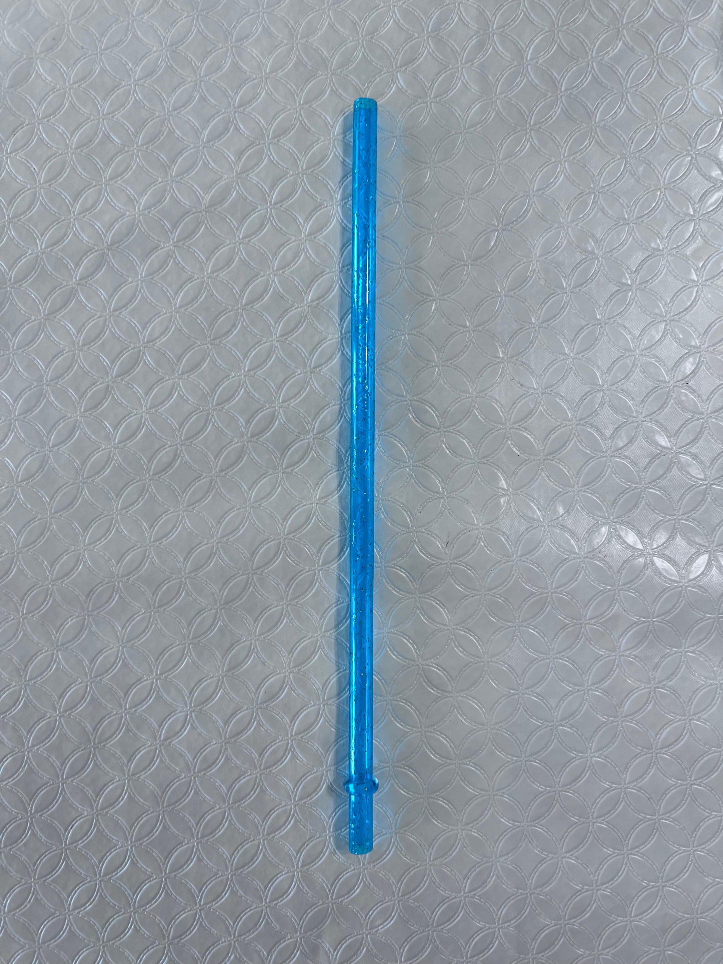 24oz Blue Glitter Straws