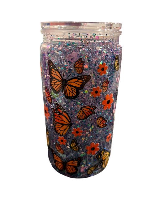 16oz It’s Okay To Have Bad Days With Flowers & Butterflies + Glow In The Dark