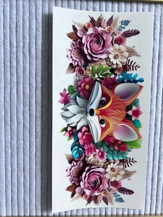 Fox W/Florals