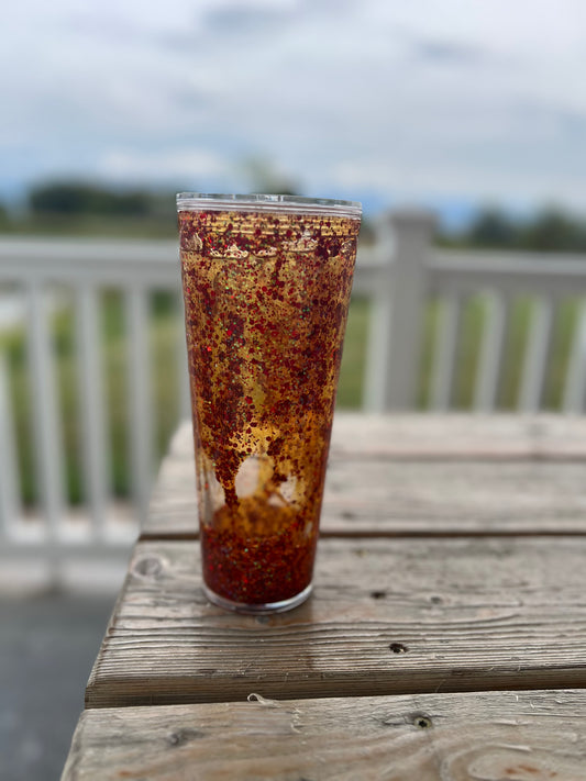 24oz Red & Yellow Glow In The Dark Lava Drip