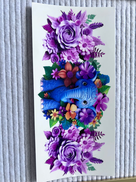 Elephant & Flowers