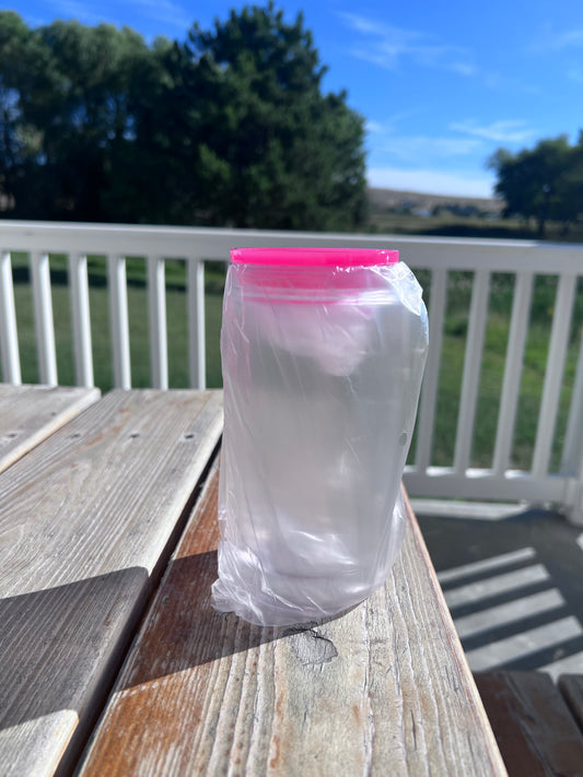 16oz Hot Pink Lid & Straw