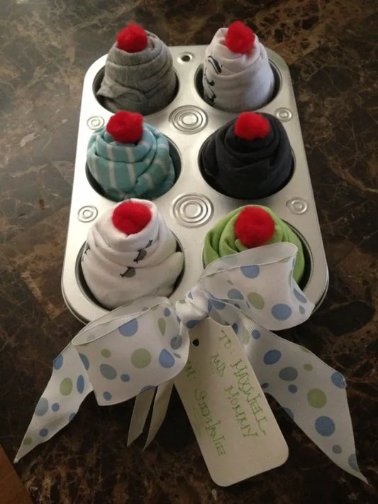 6pk Cupcake Onesies